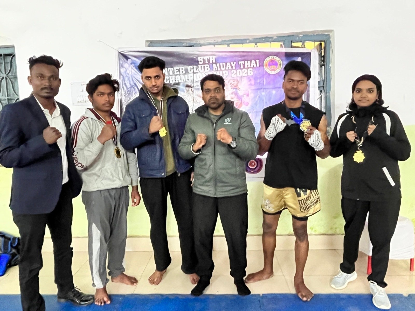 पाँचवीं इंटर क्लब मुआय थाई चैंपियनशिप 2026 का भव्य आयोजन, युवा फाइटर्स ने दिखाया दमखम